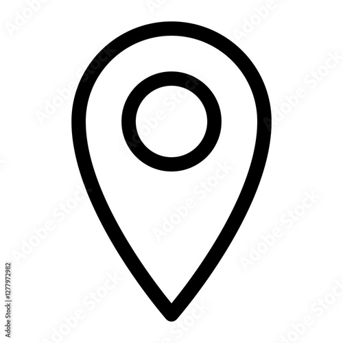 Free Download Location and Map thin icon - GFXLoad