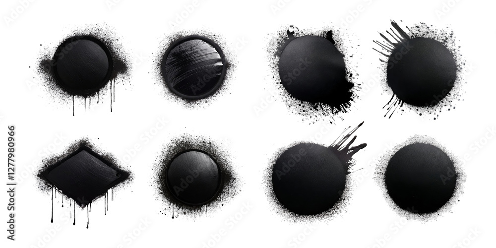 Black Paint Textures and Shapes for Creative Backgrounds and Designs Black Paint Textures and Shapes for Creative Backgrounds and Designs