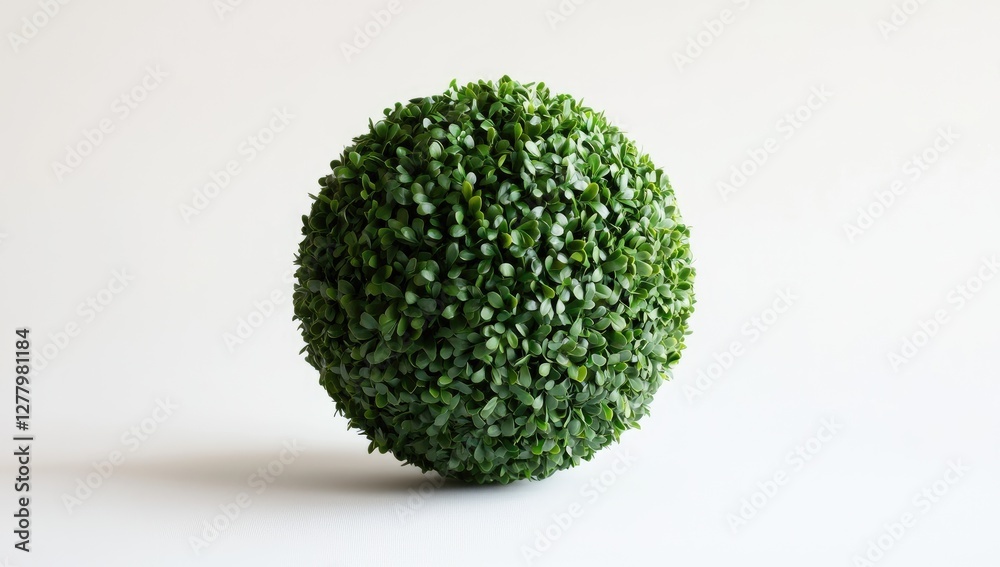 Spherical green plant on white background Spherical green plant on white background