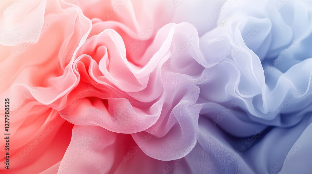 Fototapeta premium Colorful explosion of pink, purple, and blue smoke creating a dreamy soft cloud effect