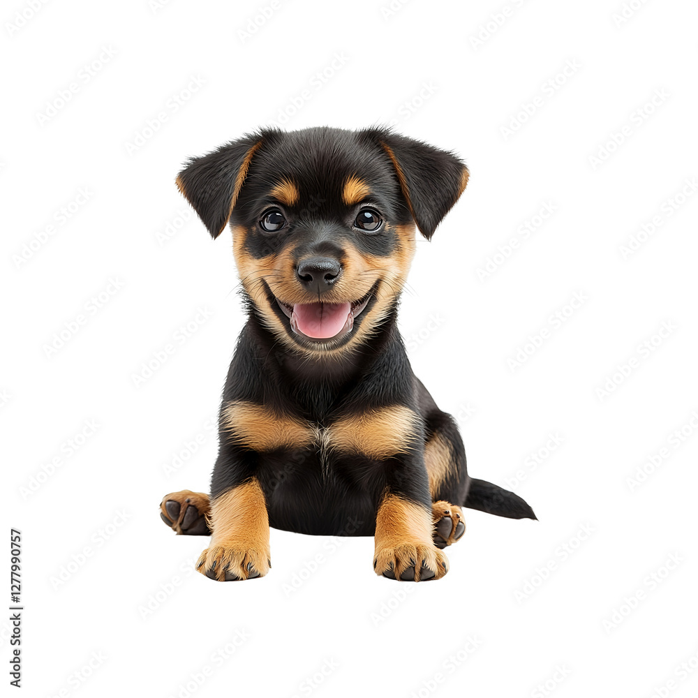 Smiling Baby Dog Isolated on Transparent Background Smiling Baby Dog Isolated on Transparent Background