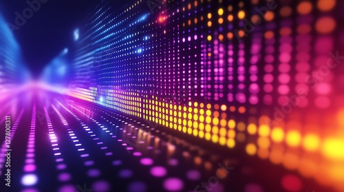 Wallpaper Mural Abstract Colorful Light Tunnel Digital Art Torontodigital.ca