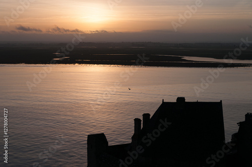 Sunset Reflections at Mont Saint-Michel