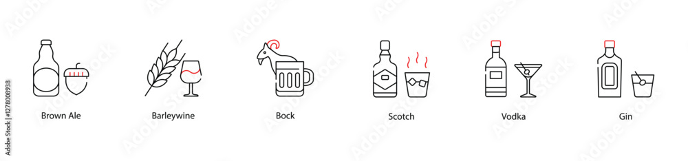 Vector Icon - Aged Scotch Whisky Bottle Symbol Vector Icon - Aged Scotch Whisky Bottle Symbol