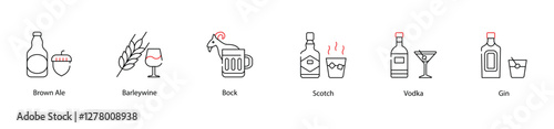 Vector Icon - Aged Scotch Whisky Bottle Symbol