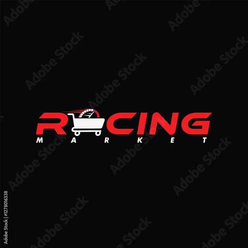 the racing market logo template