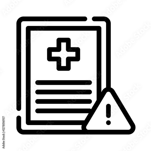 Icon Evaluation Medical With Style Outline