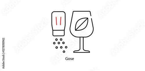 Goose Vector Icon - Craft Beer or Brewery Emblem Illustration