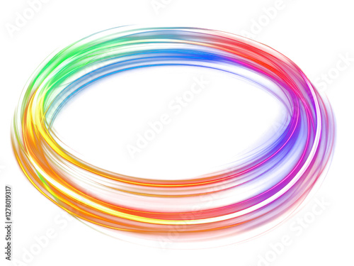 PNG Oval line radius light effect neon.