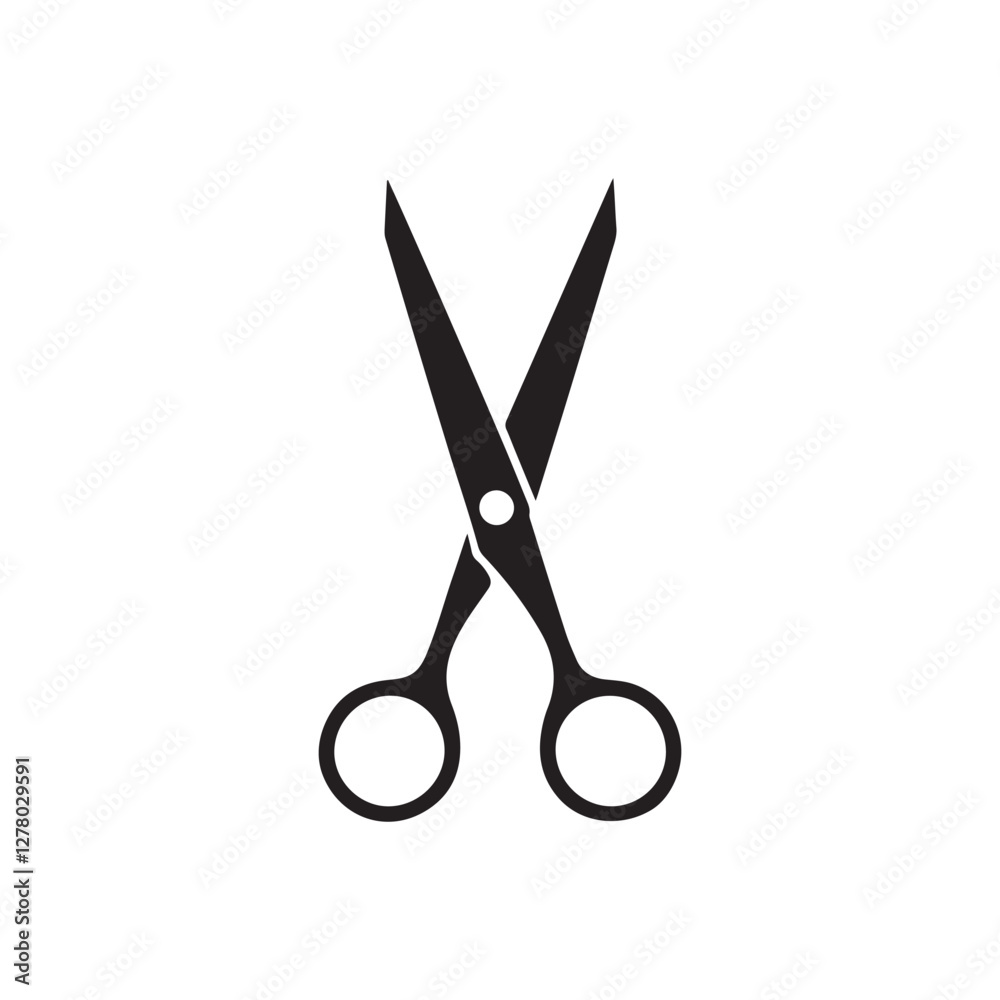 scissors on white background
