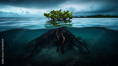 Mangrove Roots: A Breathtaking Underwater View