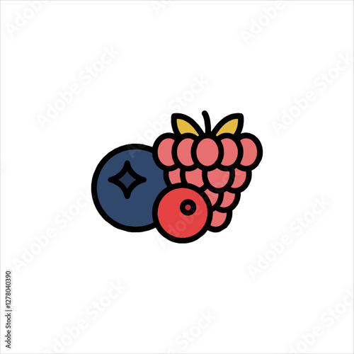 vector illustration of ripe berries
