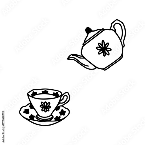 set of tea cups