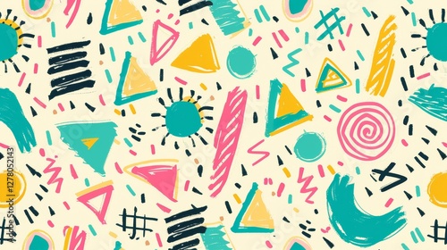 Colorful geometric abstract pattern background