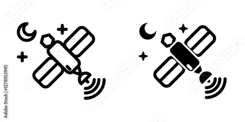 Satellite icon design template