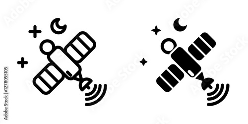 Satellite icon design template