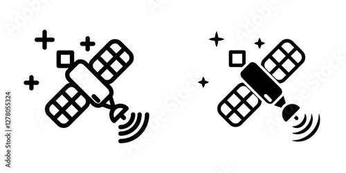 Satellite icon design template