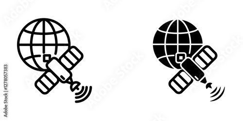 Satellite icon design template