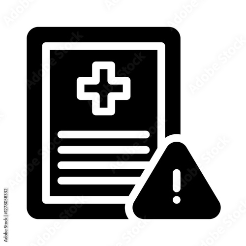 Icon Evaluation Medical With Style Glyph