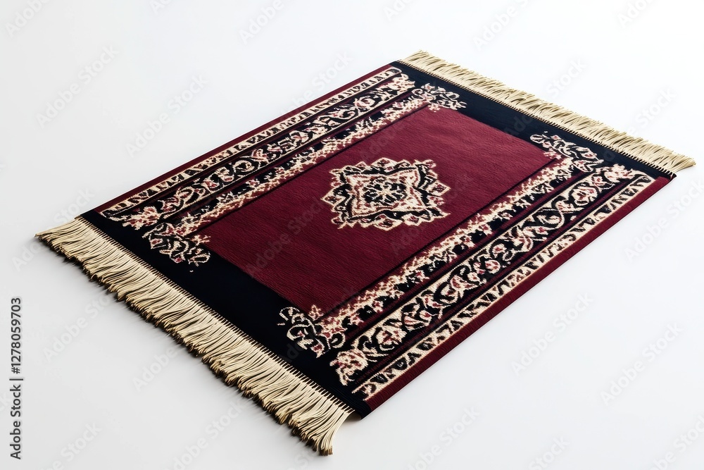 3D Prayer Mat Isolated and White Background 3D Prayer Mat Isolated and White Background