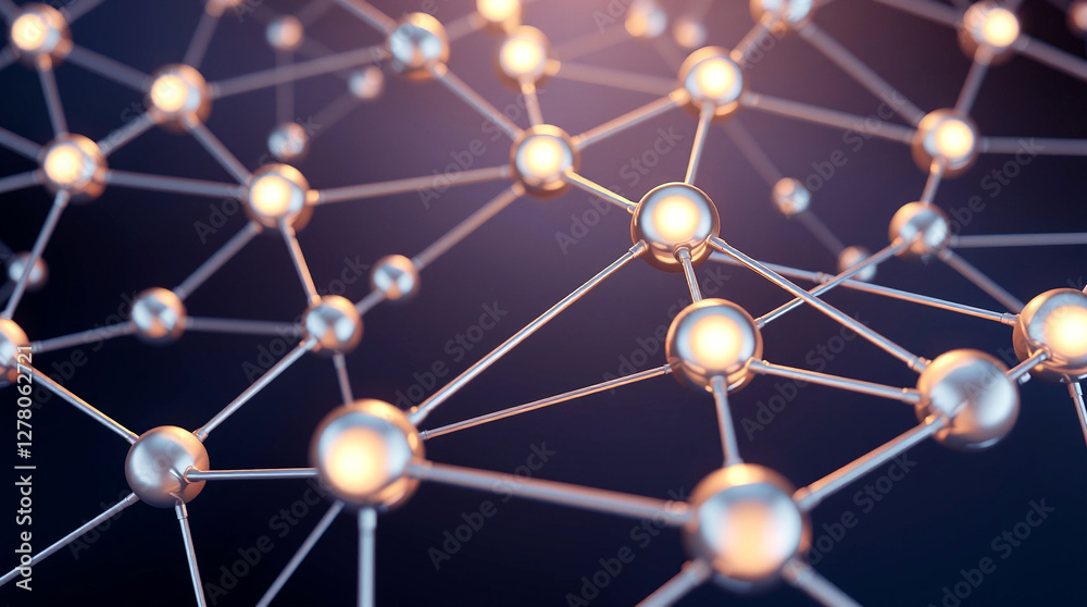 3D data visualization of big data and business analytics sci-fi style – Generative AI 3D data visualization of big data and business analytics sci-fi style – Generative AI