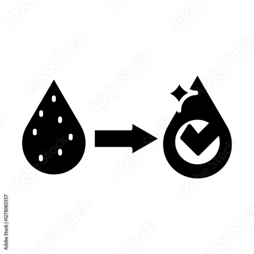 Water purification result icon