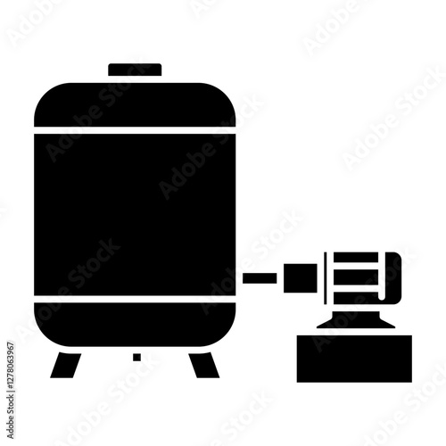 Water tank and pump icon