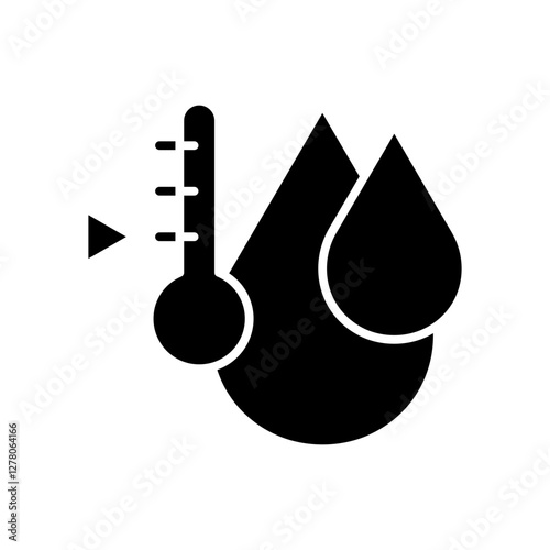 Cool temperature water icon