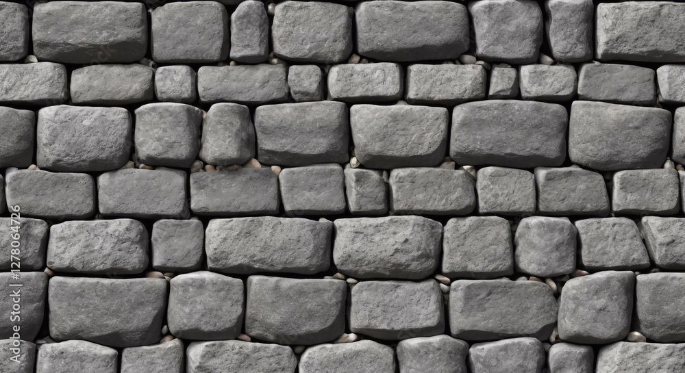 Seamless gray cobblestone wall or road background texture. Tileable grungy natural rock and stone shaped path or walkway repeat surface pattern. A high resolution construction backdrop 3D rendering Seamless gray cobblestone wall or road background texture. Tileable grungy natural rock and stone shaped path or walkway repeat surface pattern. A high resolution construction backdrop 3D rendering