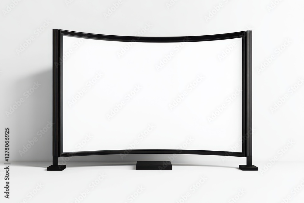 Naklejka premium Privacy Screen Before Isolated and White Background