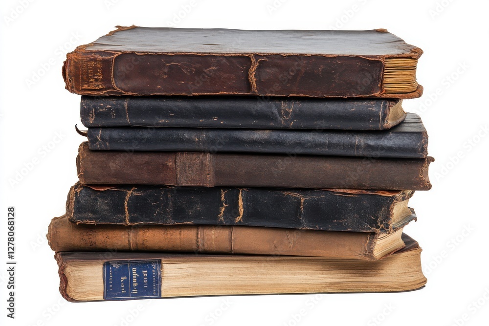 Stack of Books Before Isolated and White Background Stack of Books Before Isolated and White Background