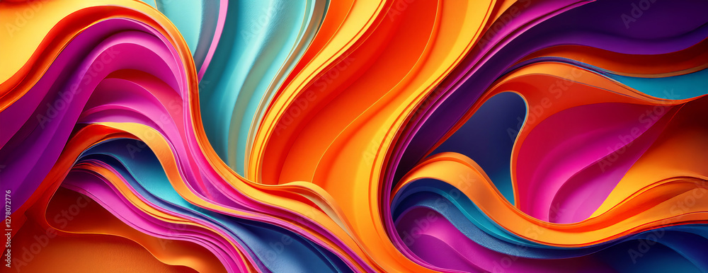 Fototapeta premium Abstract colorful wallpaper texture background. 3D wallpaper art. Modern artwork. Wall art. 