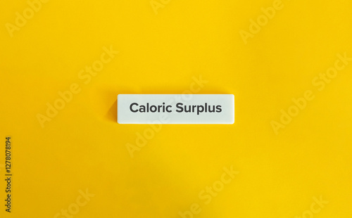 Bilde på lerret Caloric Surplus Banner