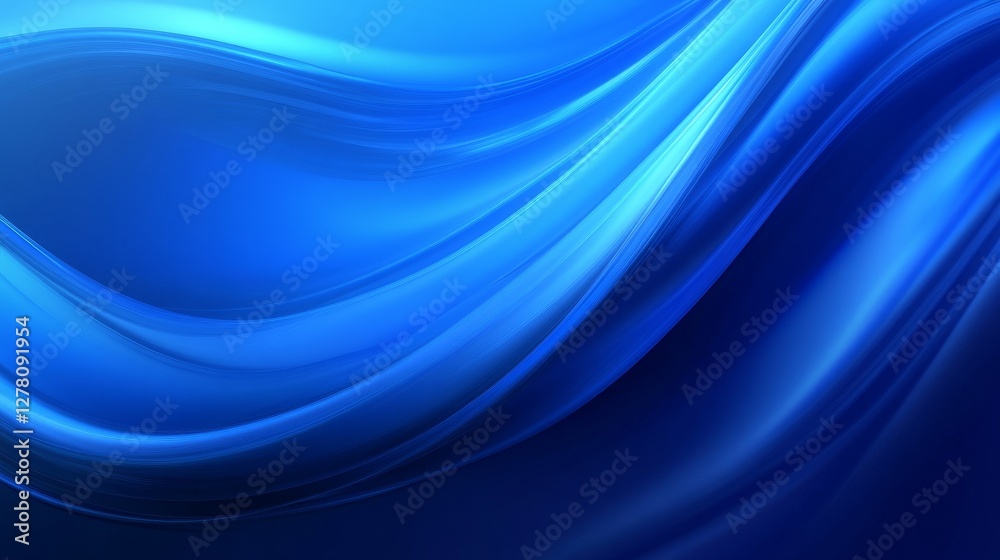 Smooth flowing blue waves creating a serene background ideal for digital designs and wallpapers Smooth flowing blue waves creating a serene background ideal for digital designs and wallpapers