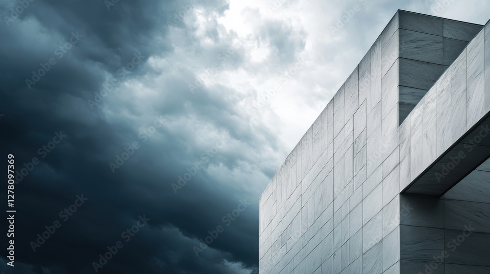 Federal Reserve building with a stormy sky. Featuring monetary policy and economic oversight Federal Reserve building with a stormy sky. Featuring monetary policy and economic oversight