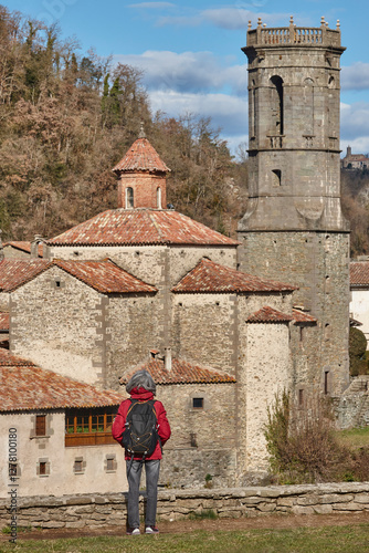 Obraz na płótnie Picturesque medieval catalonian village of Rupit. Barcelona. Spain w salonie