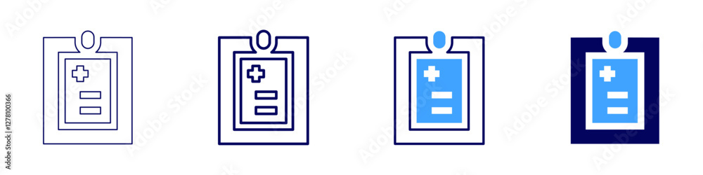 Medical checkup icon in 4 different styles. Thin Line, Line, Bold Line, Duotone. Duotone style. Editable stroke Medical checkup icon in 4 different styles. Thin Line, Line, Bold Line, Duotone. Duotone style. Editable stroke