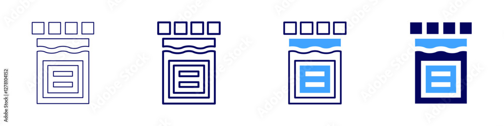 Medical health records icon in 4 different styles. Thin Line, Line, Bold Line, Duotone. Duotone style. Editable stroke Medical health records icon in 4 different styles. Thin Line, Line, Bold Line, Duotone. Duotone style. Editable stroke
