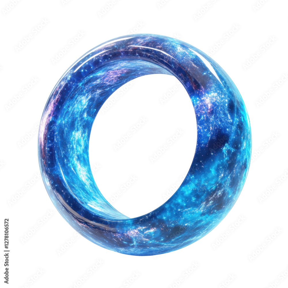 Abstract Cosmic Swirl Shape with Glowing Galaxy Texture Abstract Cosmic Swirl Shape with Glowing Galaxy Texture