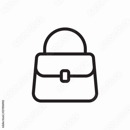 woman bag icon vector sign