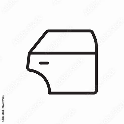 car door auto icon vector sign