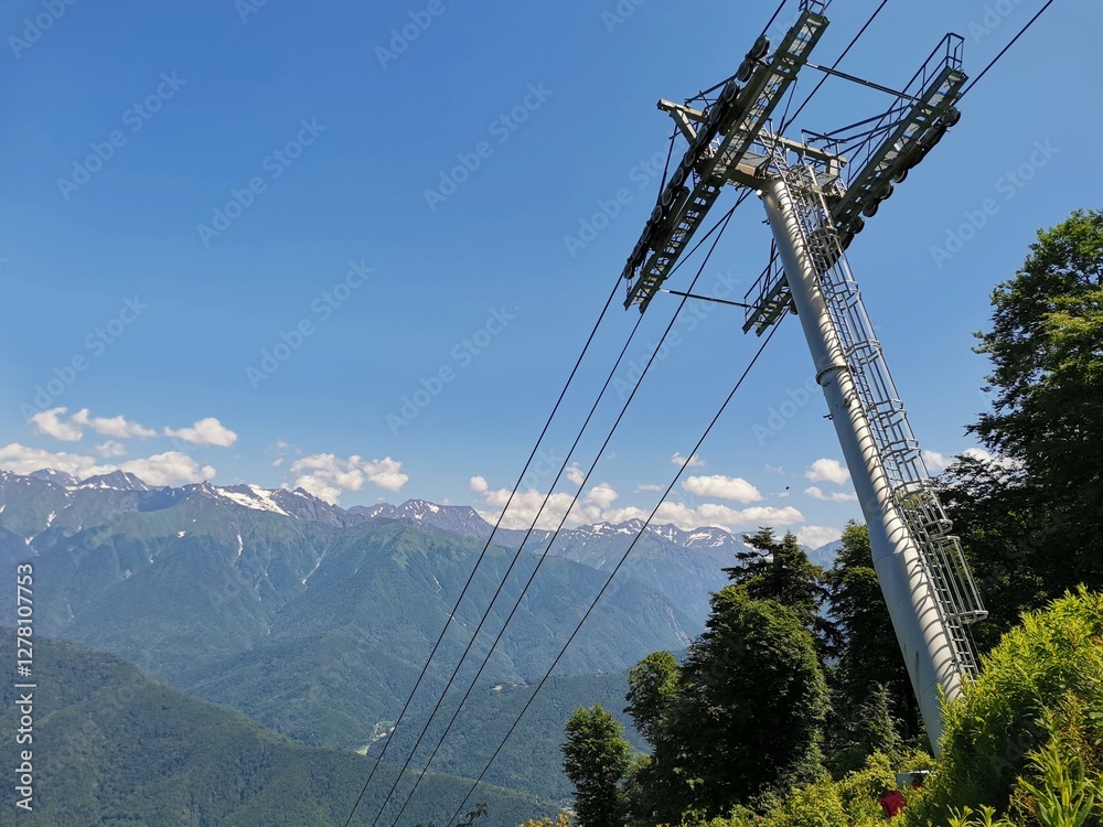 Obraz premium Mountain elevator