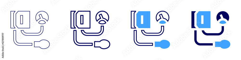 Medical practitioners icon in 4 different styles. Thin Line, Line, Bold Line, Duotone. Duotone style. Editable stroke Medical practitioners icon in 4 different styles. Thin Line, Line, Bold Line, Duotone. Duotone style. Editable stroke