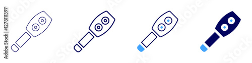 Medical test results interpretation icon in 4 different styles. Thin Line, Line, Bold Line, Duotone. Duotone style. Editable stroke