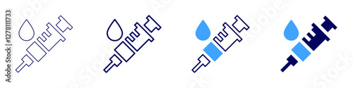 Medical transcription icon in 4 different styles. Thin Line, Line, Bold Line, Duotone. Duotone style. Editable stroke