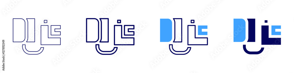 Medical virtual assistant icon in 4 different styles. Thin Line, Line, Bold Line, Duotone. Duotone style. Editable stroke Medical virtual assistant icon in 4 different styles. Thin Line, Line, Bold Line, Duotone. Duotone style. Editable stroke