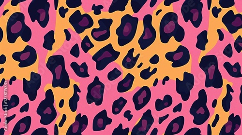 Vibrant Seamless Pattern in Viva Magenta, Color of the Year 2023