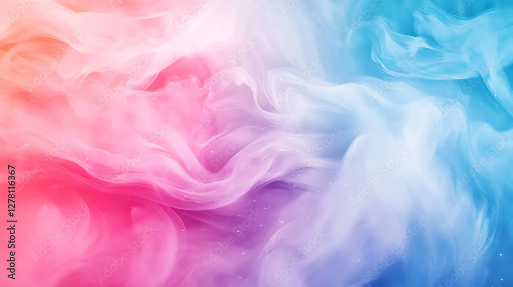 The Colorful Swirling Blend of Paints Is Beautifully Abstract The Colorful Swirling Blend of Paints Is Beautifully Abstract