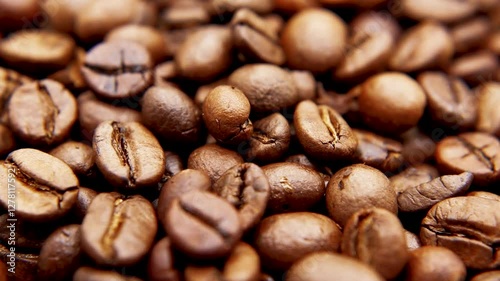 Coffee beans close-up.