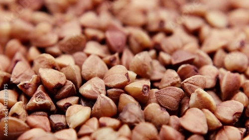 Buckwheat seeds close up